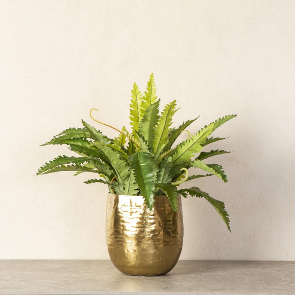 Fluid Mini Gold Planter