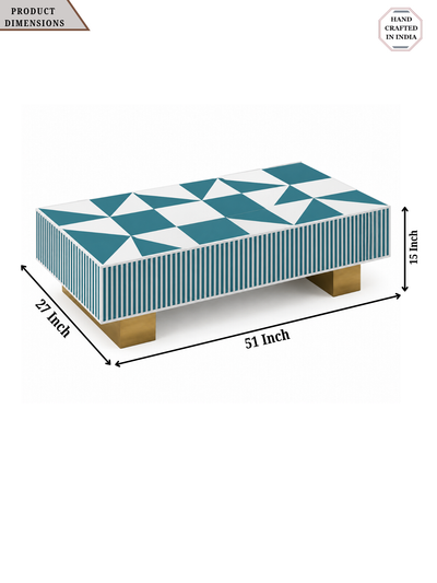 Inlay Polygon Grande Rectangular Coffee Table