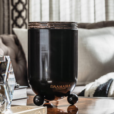 Marble And Brass Tall Vase