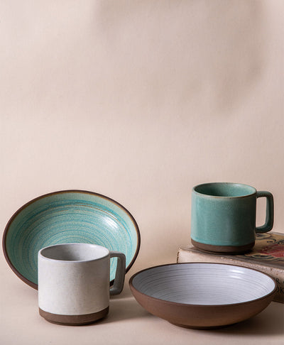 Everyday Meal Combo For Two - Ivory & Sage Green