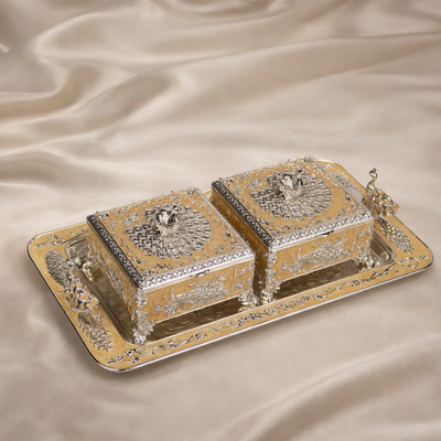 Dual Dry Fruit Box Set with Tray