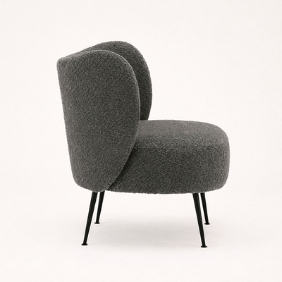 Collin Accent Chair Grey | Wooden Frame Accent Chair Grey