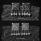 Chauki Pearl Silver Drops Earrings