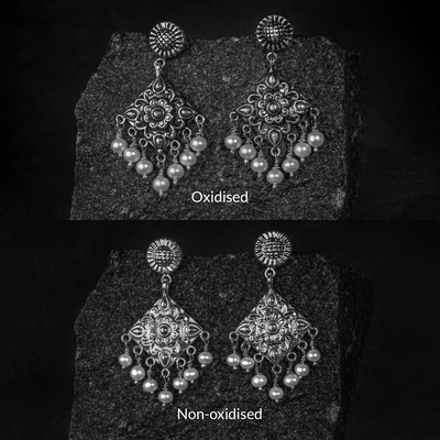 Varg Silver Danglers Earrings