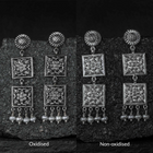 Chaukhandi Danglers Silver Earrings Designs