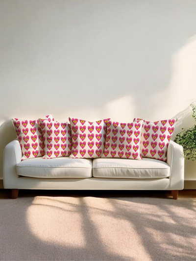 Eye of Love Cushion Cover for Valentine - Set of 5