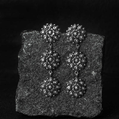 Chandak Pure Silver Danglers Earrings