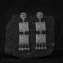 Chaukhandi Danglers Silver Earrings Designs