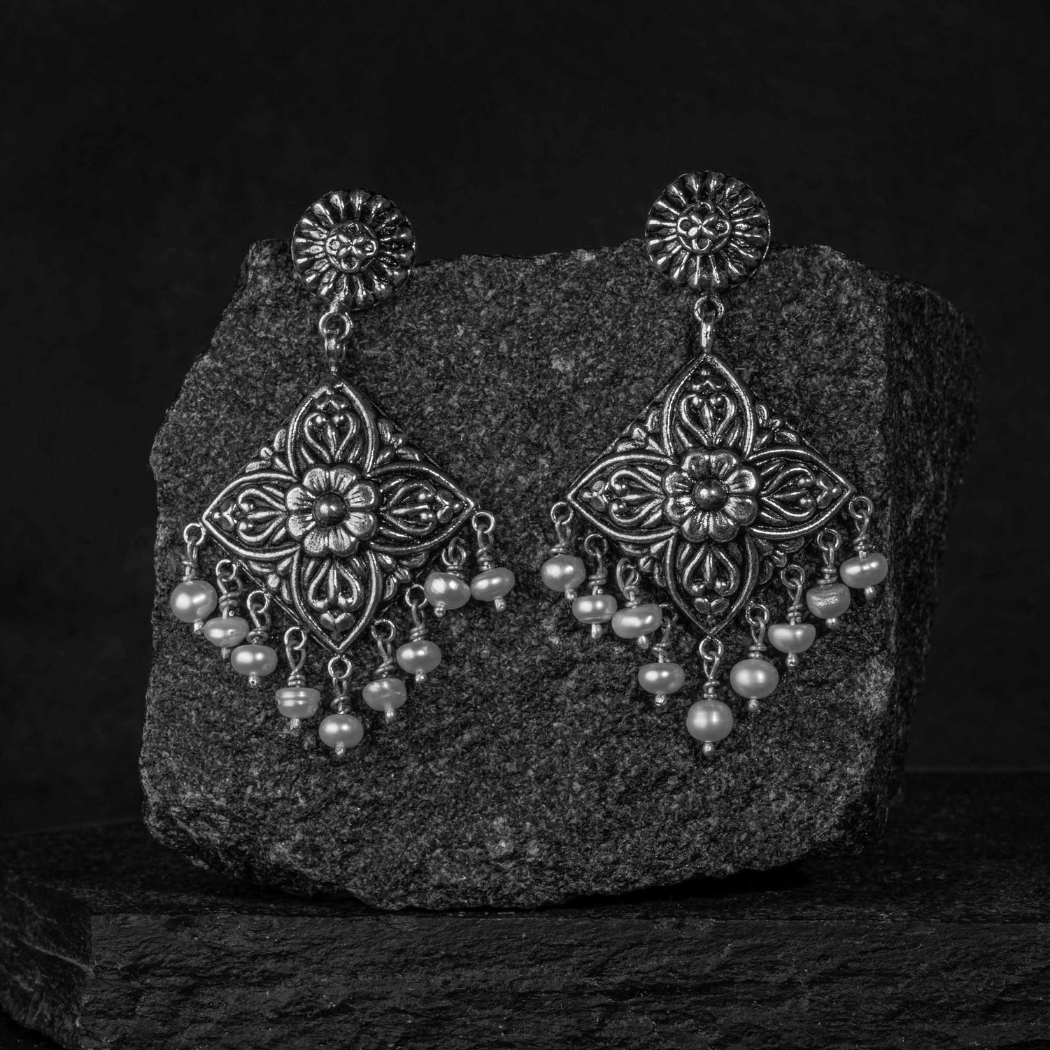 Varg Silver Danglers Earrings