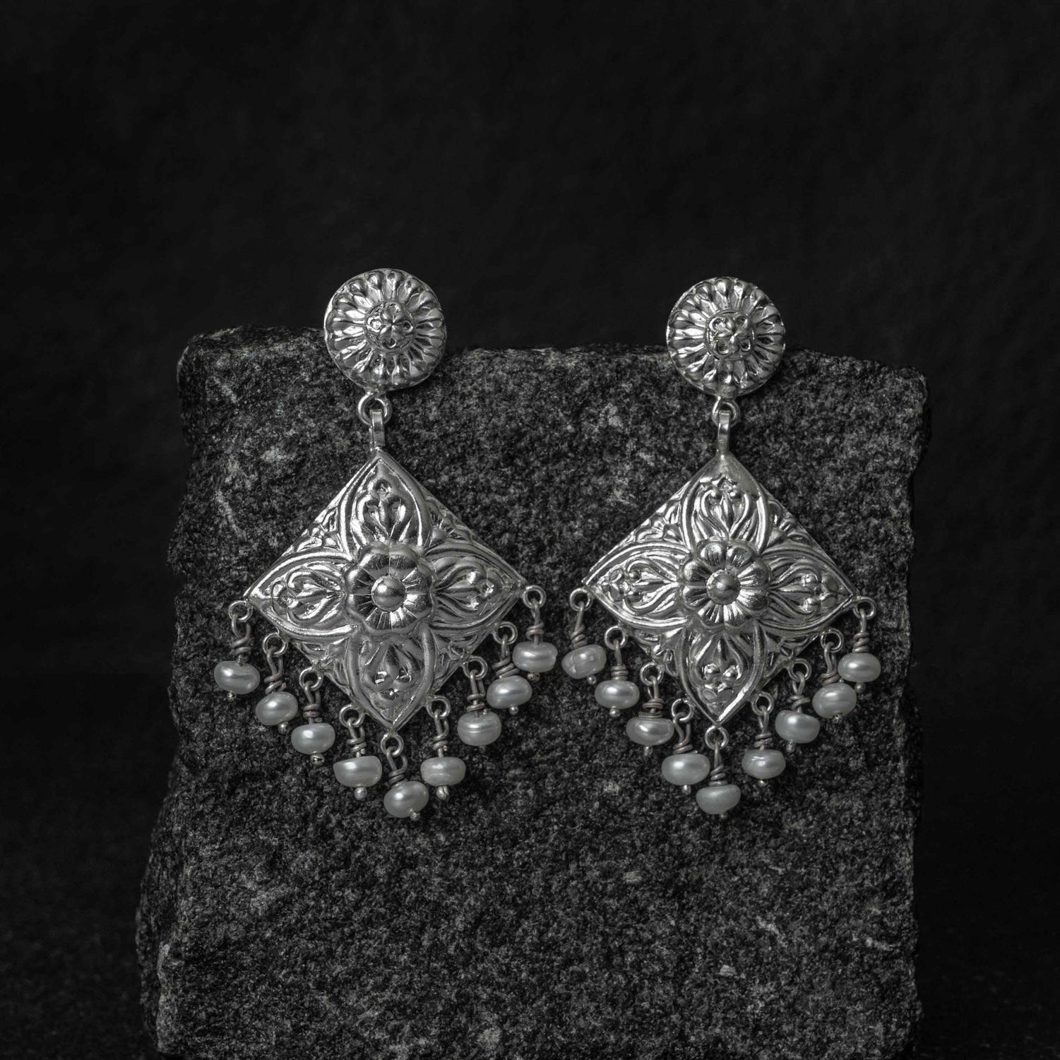 Varg Silver Danglers Earrings
