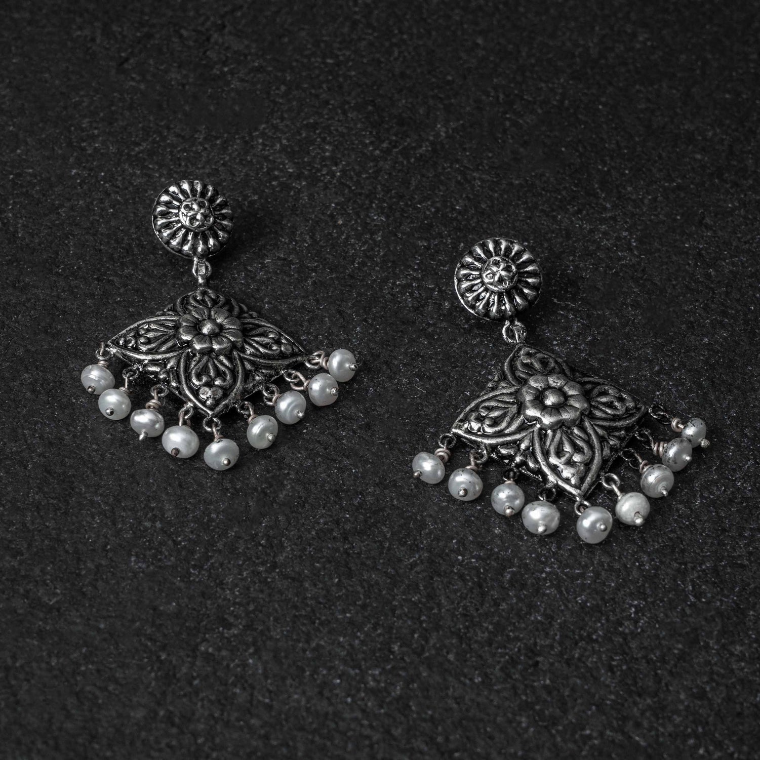 Varg Silver Danglers Earrings