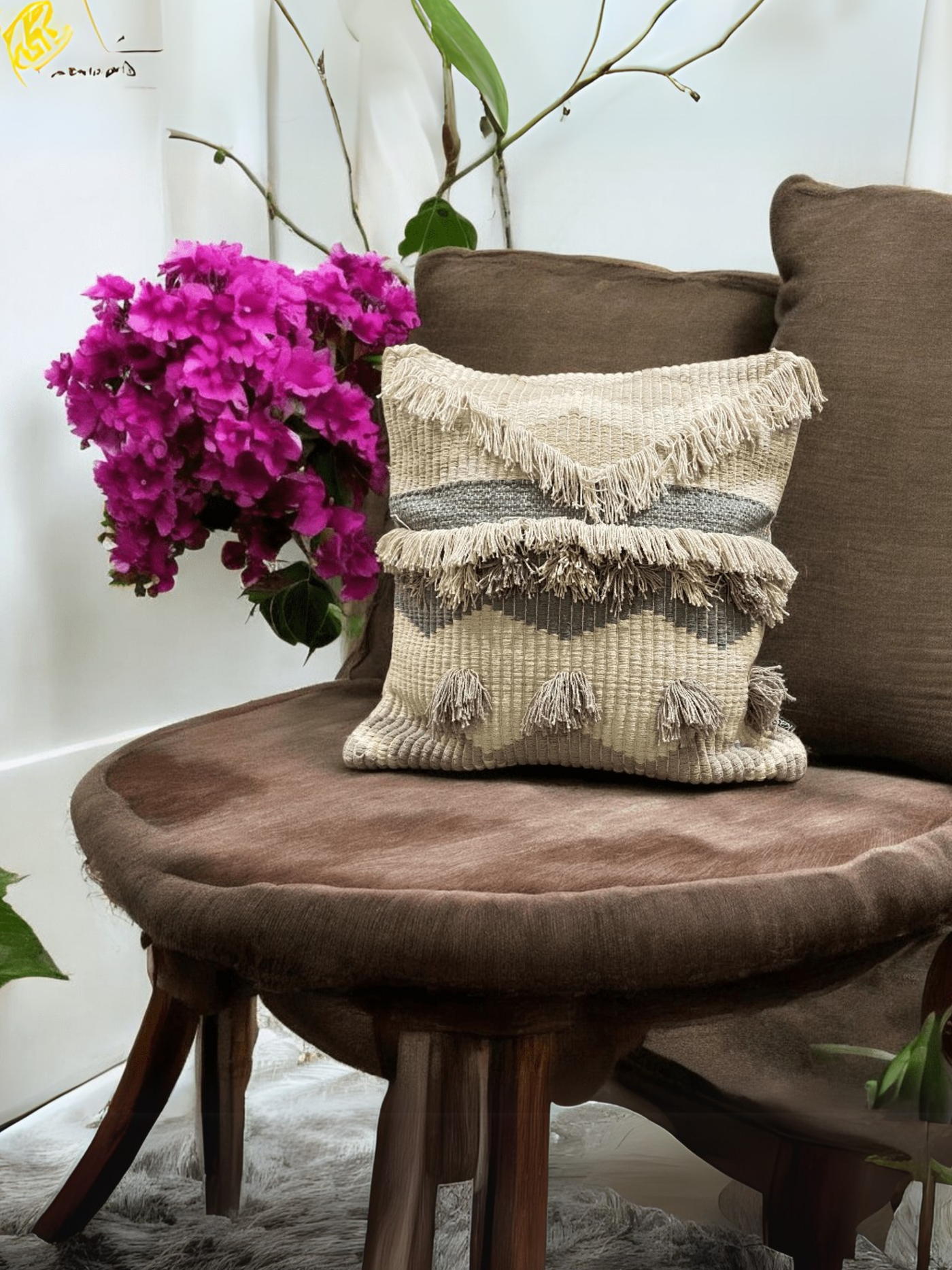 Earthy Waves Tufted Cushion Cover - Set of 5