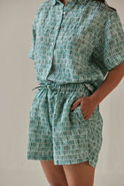 Echo Speckle Teal Shirt