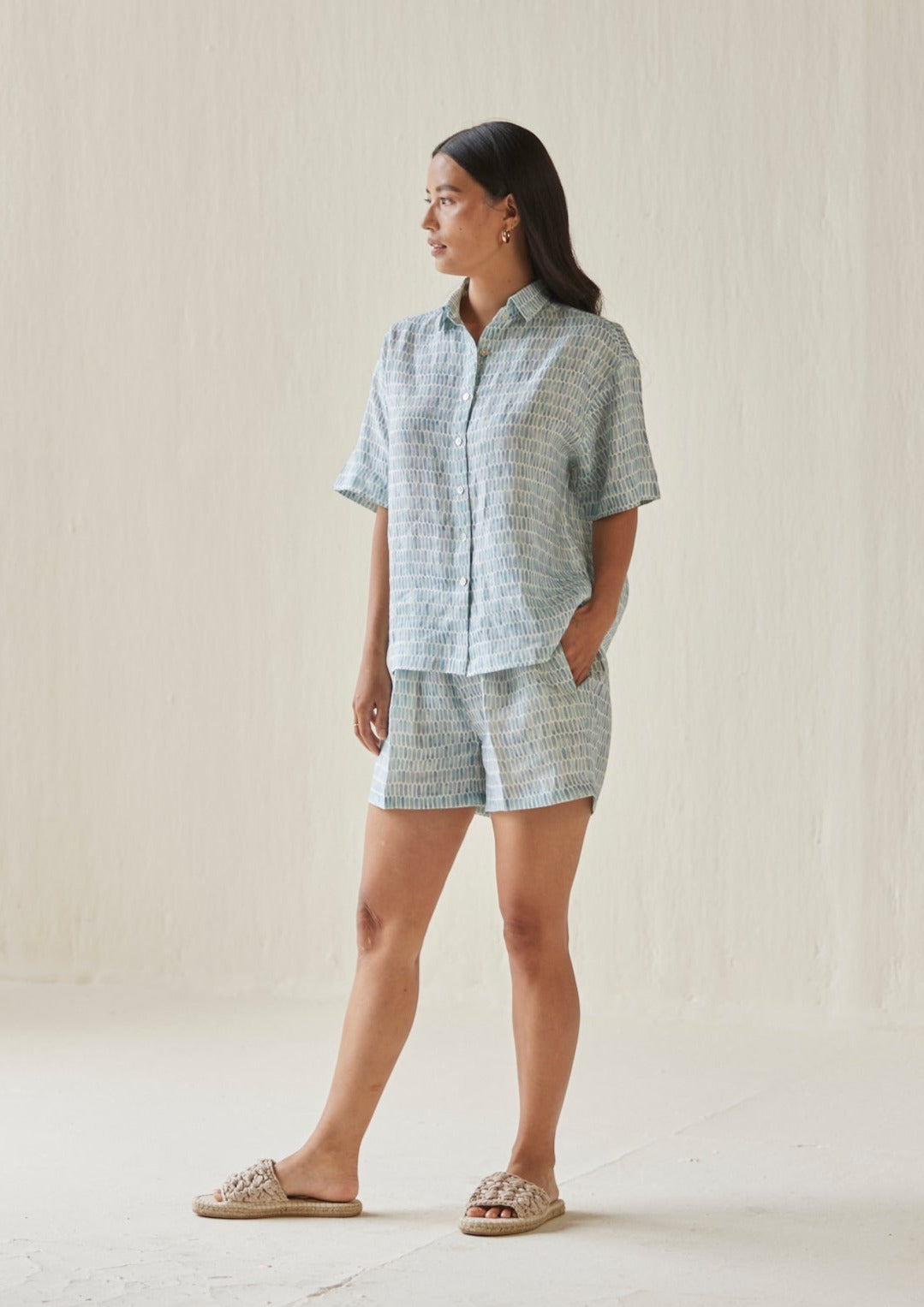 Echo Speckle Blue Co-ord Set