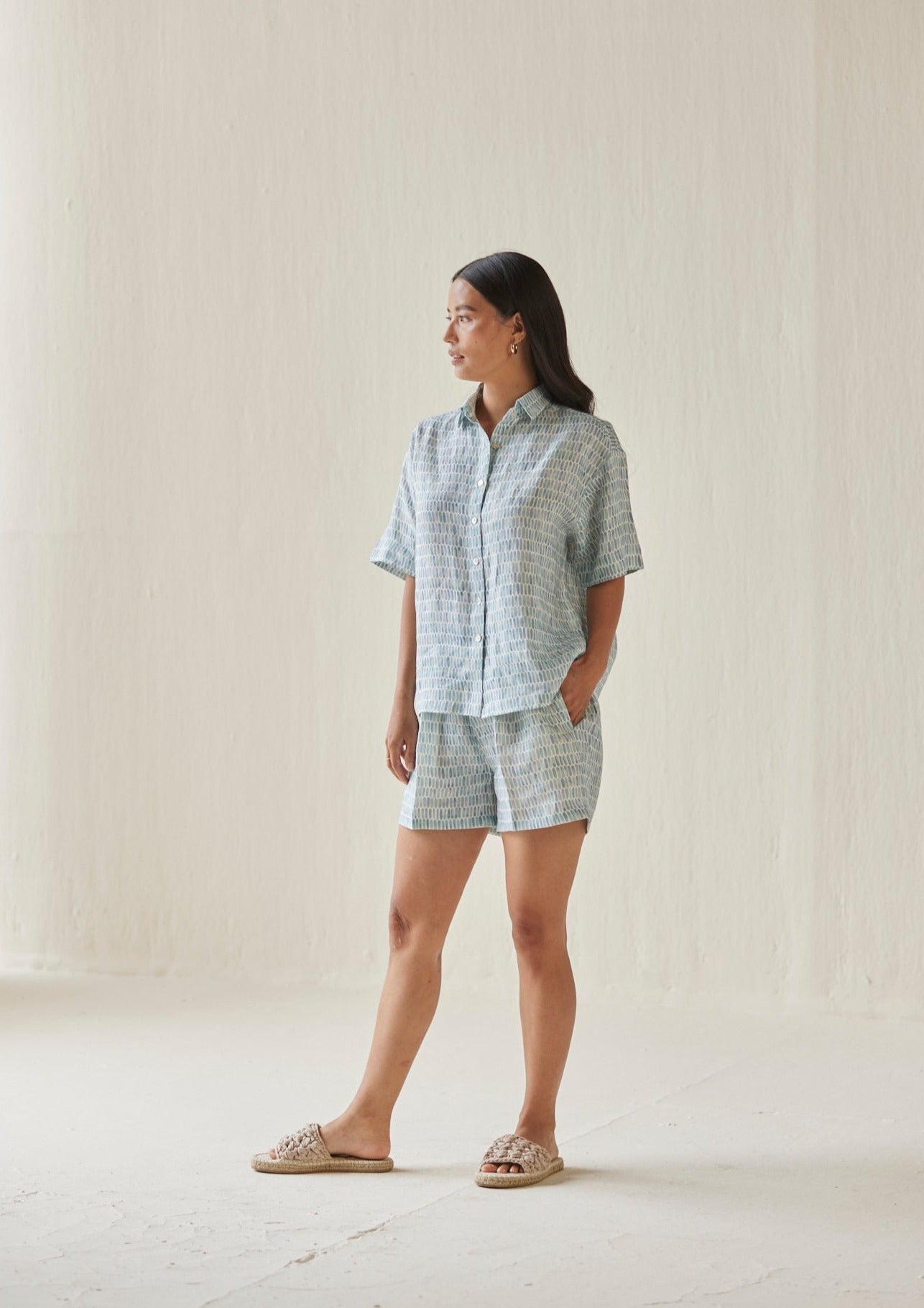 Echo Speckle Blue Shorts