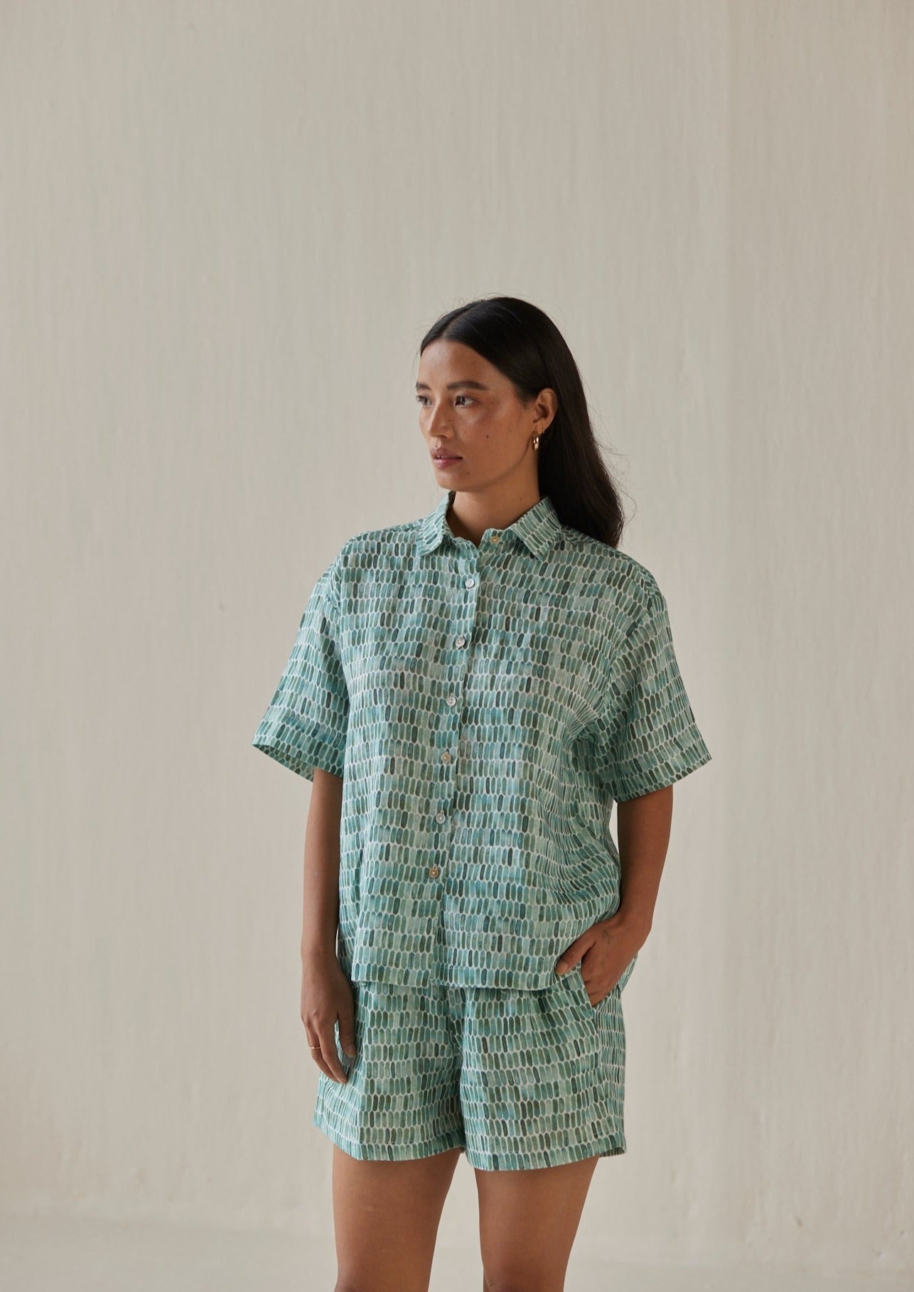 Echo Speckle Teal Co-ord Set