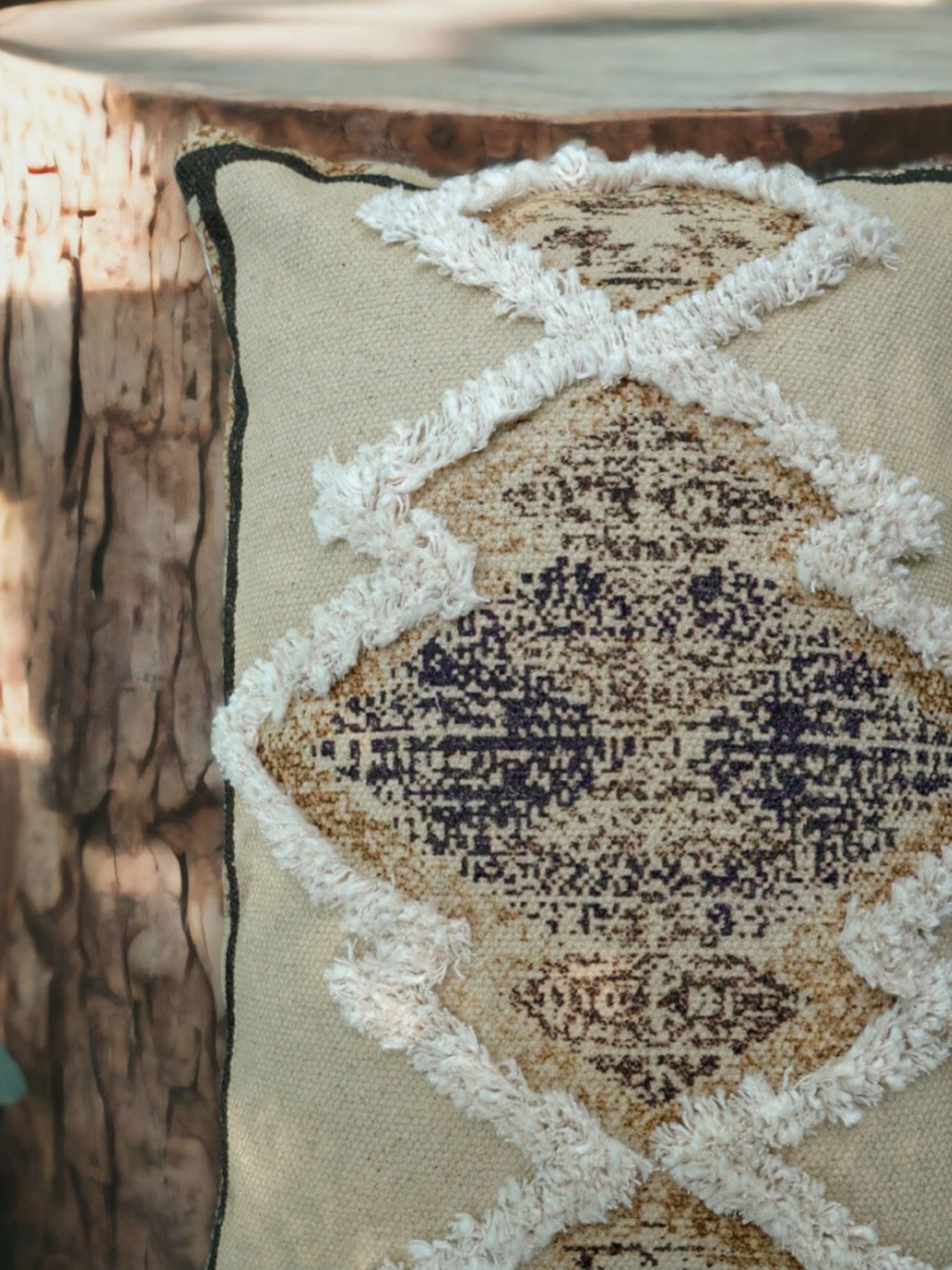 Edger Embroidered Pillow Cover