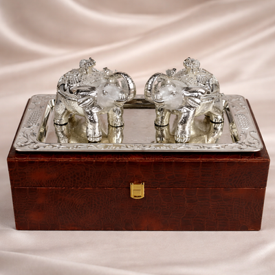 Elephant Gift Set with Tray
