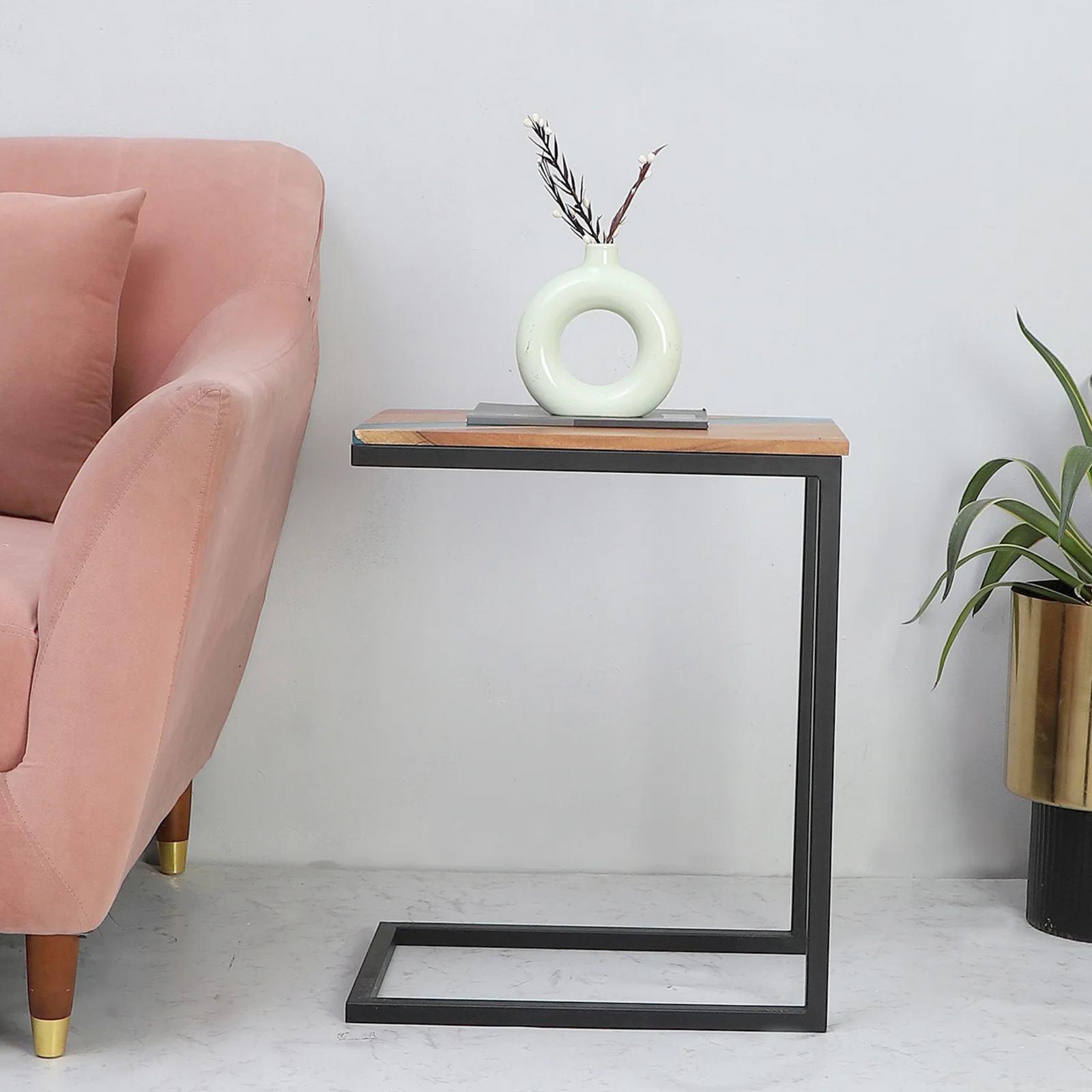 Side Table - Aqua Blue