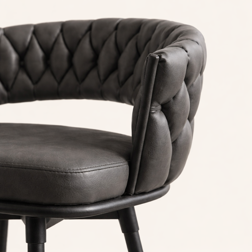 Presley Bar Stool - Charcoal Grey