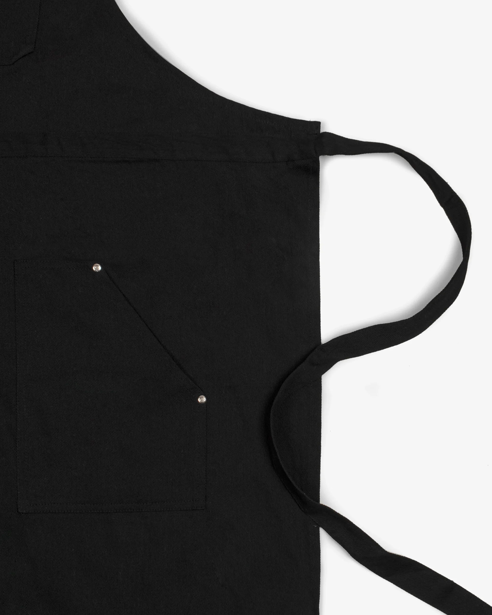 Ebony Black Canvas split leg apron