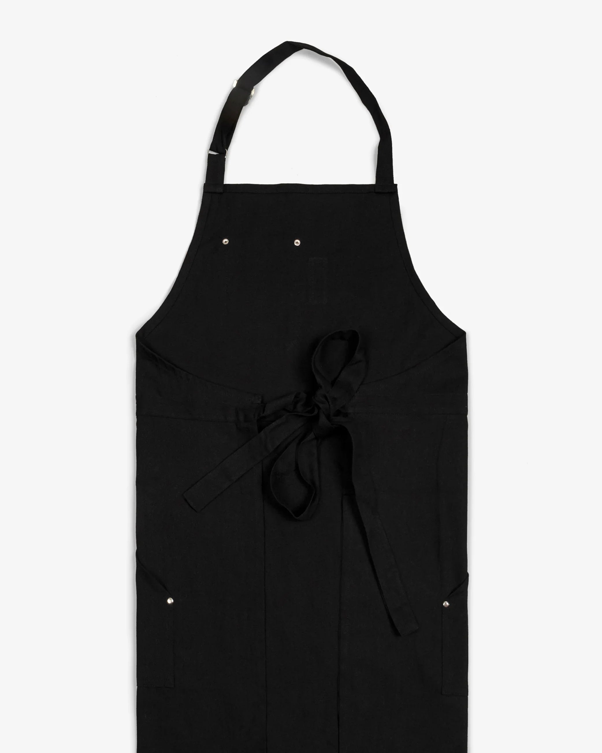 Ebony Black Canvas split leg apron