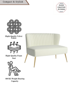 Velvet 2-Seat Armless Loveseat