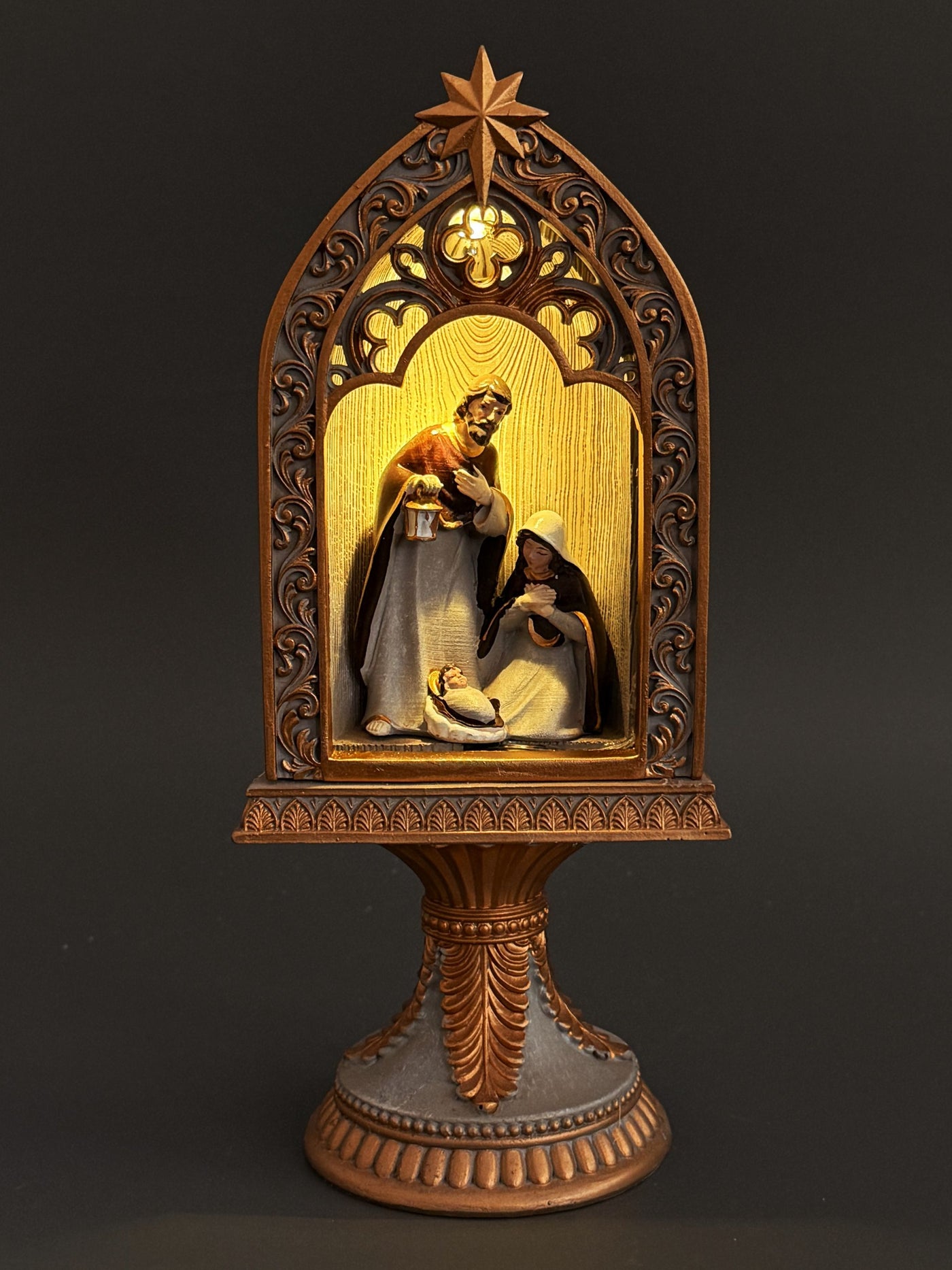 Holy Family Figurine With Led Light