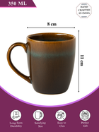 Latte Brown Ceramic Coffee Mug – 350ML
