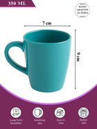 Midnight Blue Ceramic Coffee Mug – 350ML Set Of 3