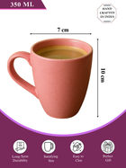 Glossy  Pink Ceramic Coffee Mug – 350ML