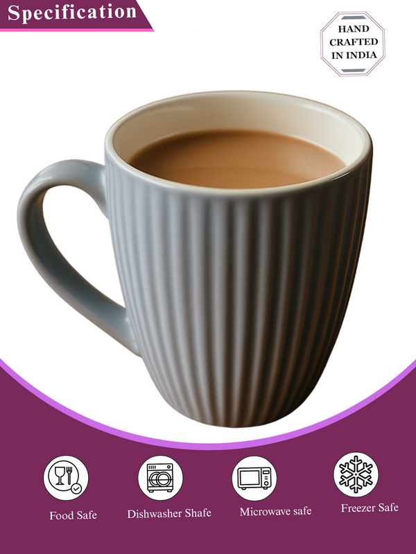 Brown Ceramic Coffee Mug – 350ML