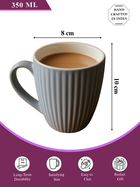 Brown Ceramic Coffee Mug – 350ML