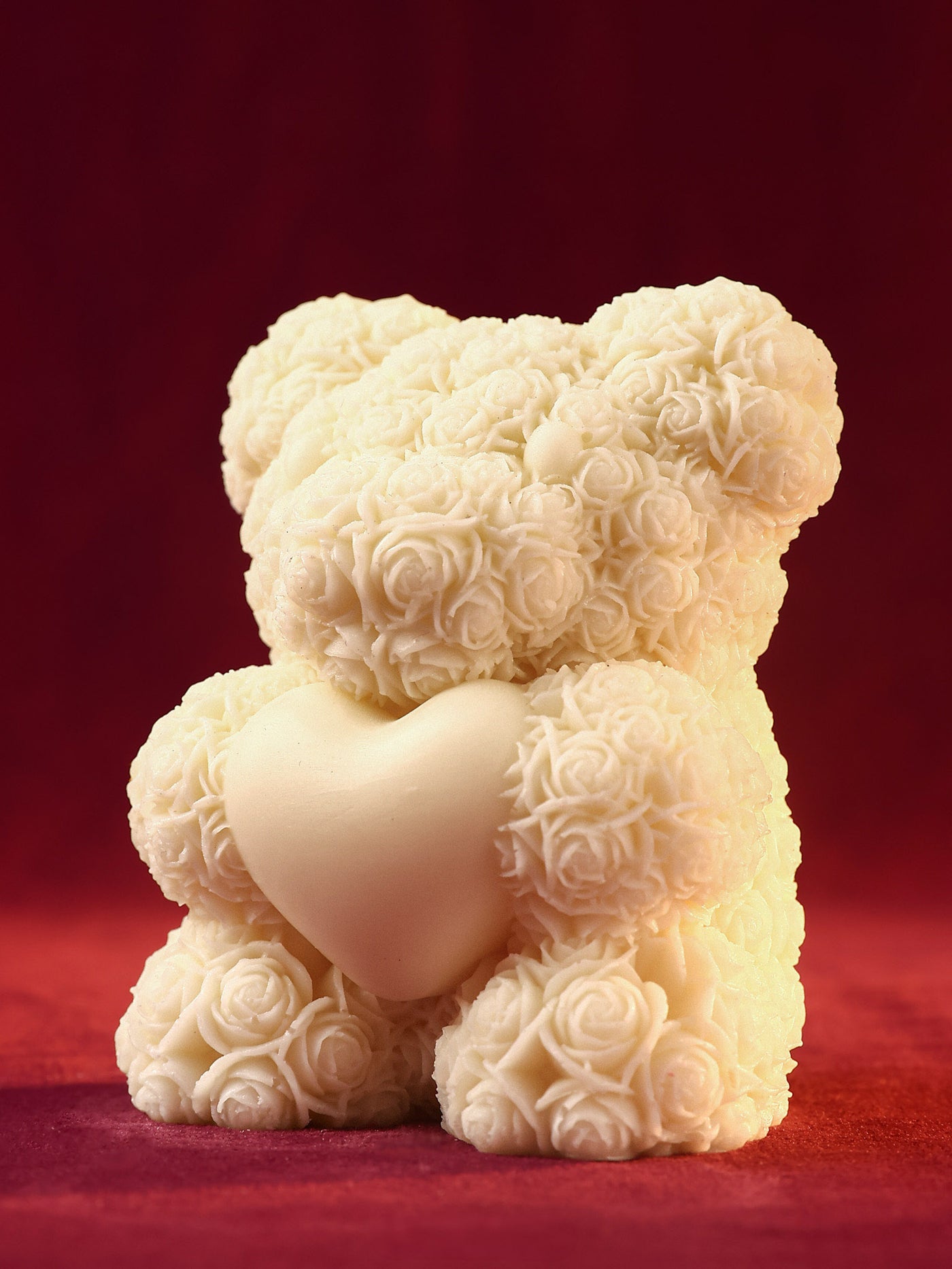 Floral Teddy Heart Soy Candle