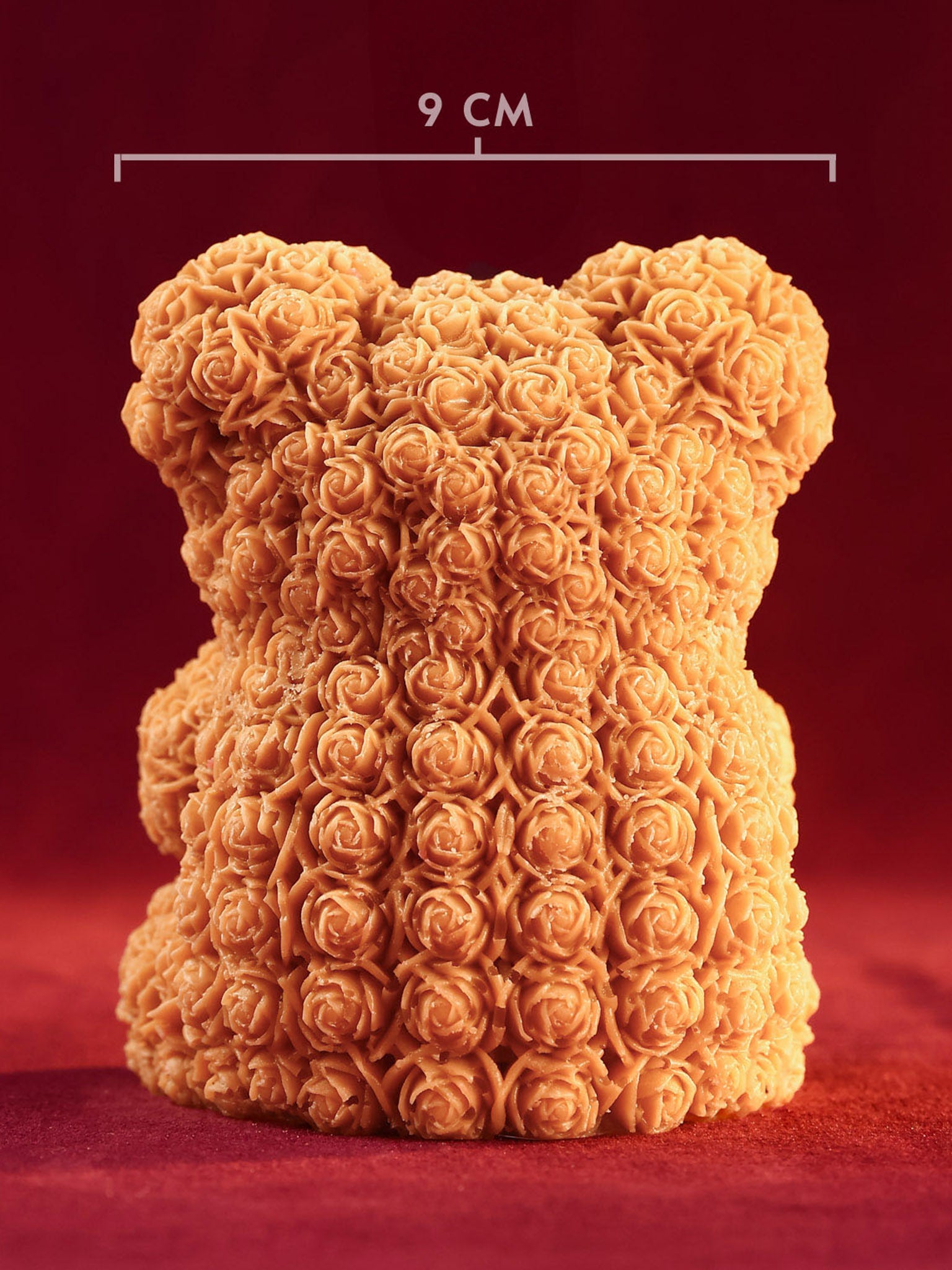 Floral Teddy Heart Soy Candle