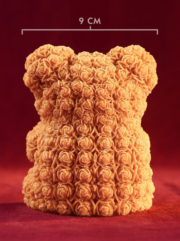 Floral Teddy Heart Soy Candle
