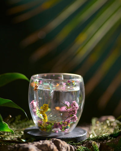 Floret Double Wall Cup | Set of 1, 2, 4, 6