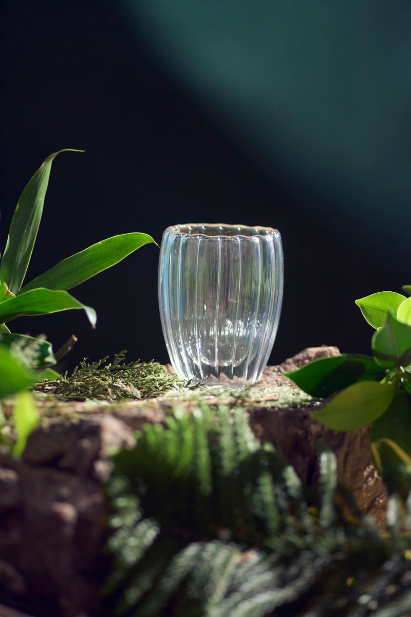 Fluted Double Wall Cup | 150 ml | Set of 2, 4, 6