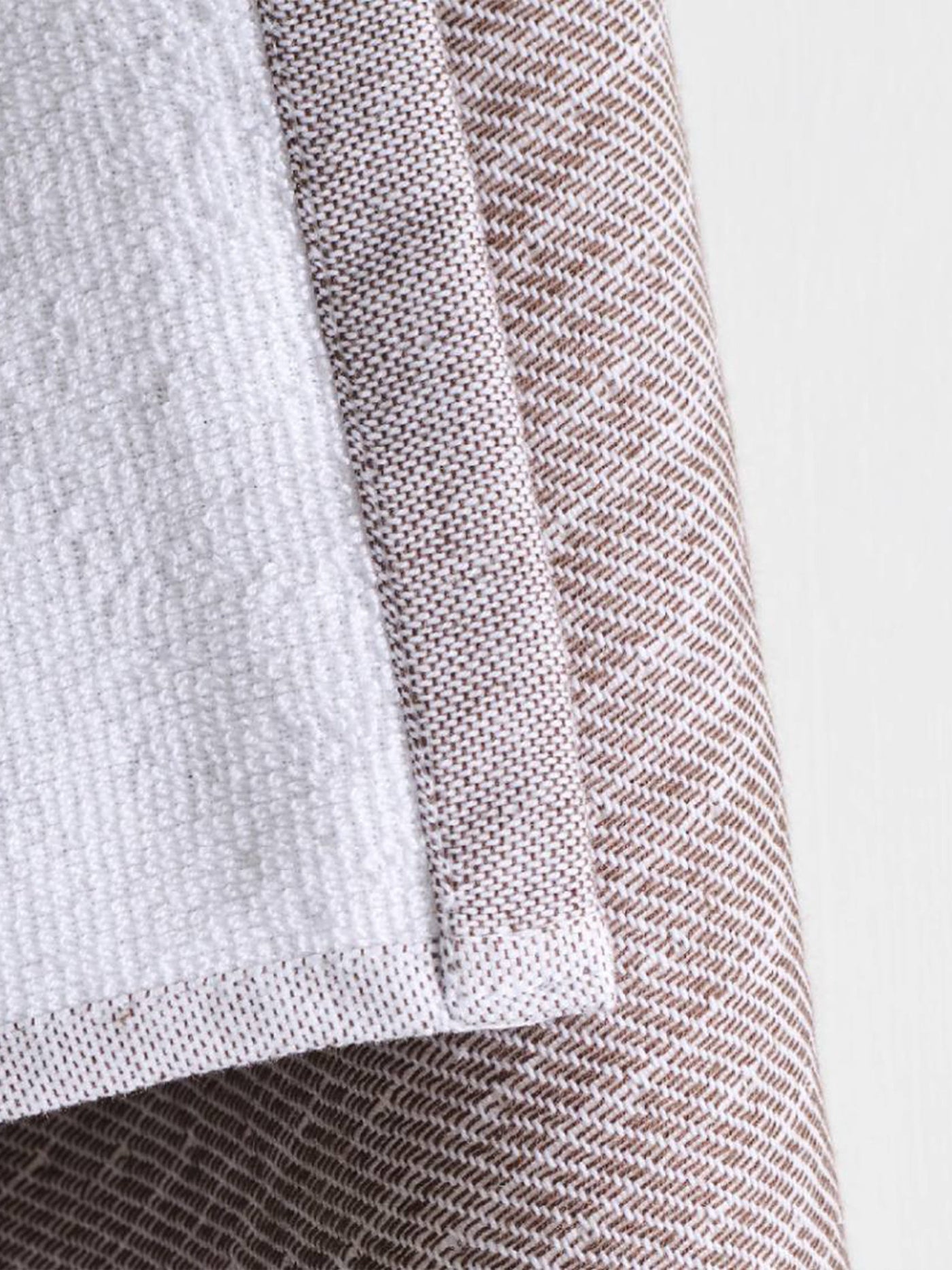 Earth Stucco Cotton Bamboo Hammam Terry Bath Towel Peat