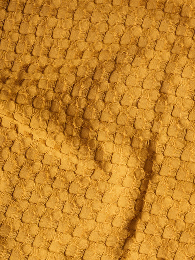 Honeycomb Cotton Bamboo Waffle Bath Towel 
 | Ochre