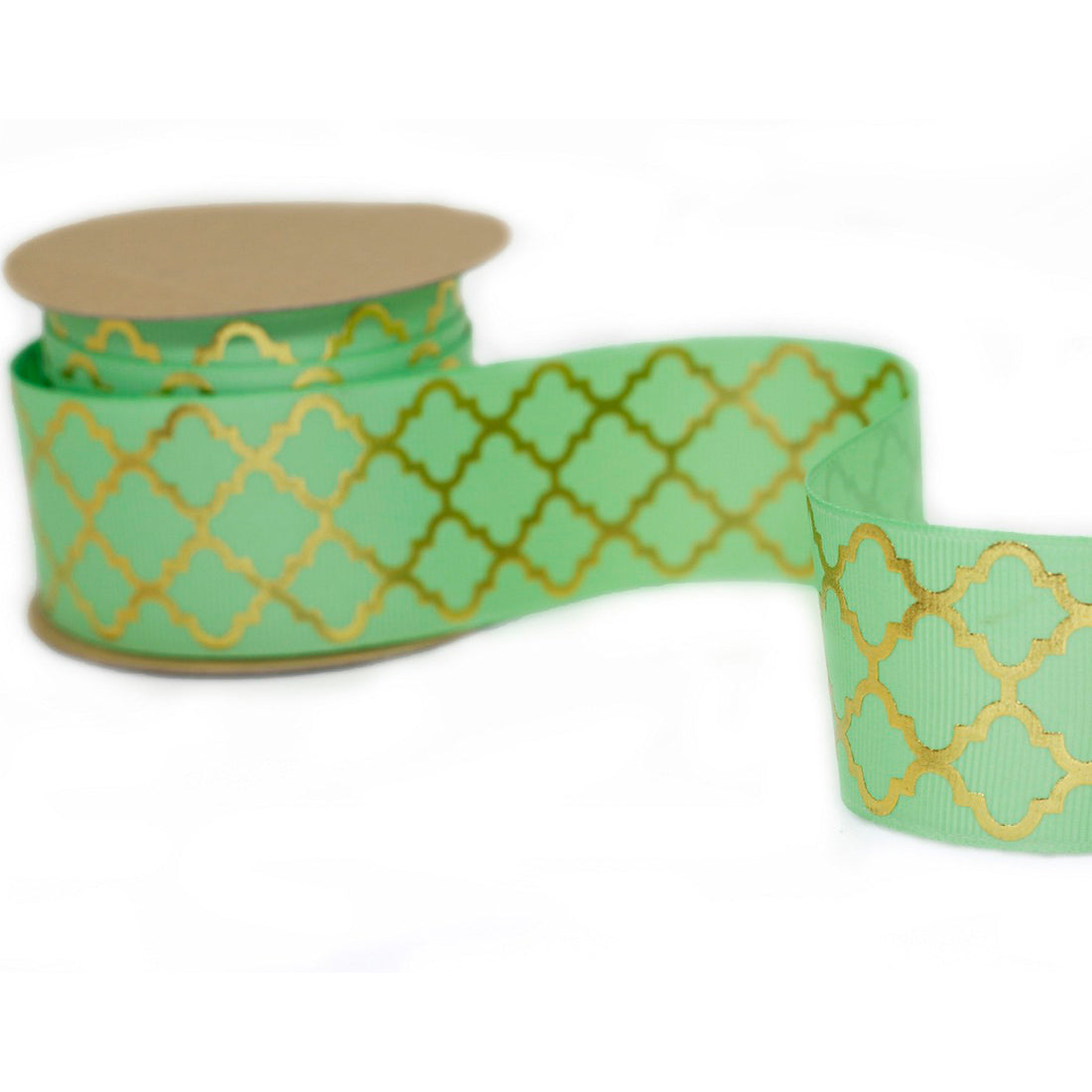 Gold Quatrefoil Ribbon