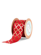 Gold Quatrefoil Ribbon