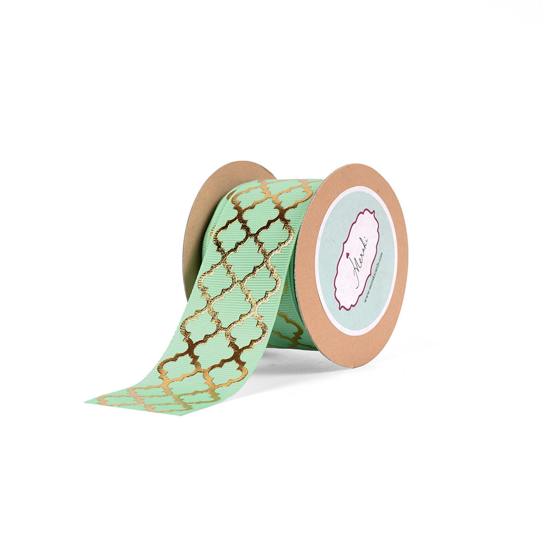 Gold Quatrefoil Ribbon