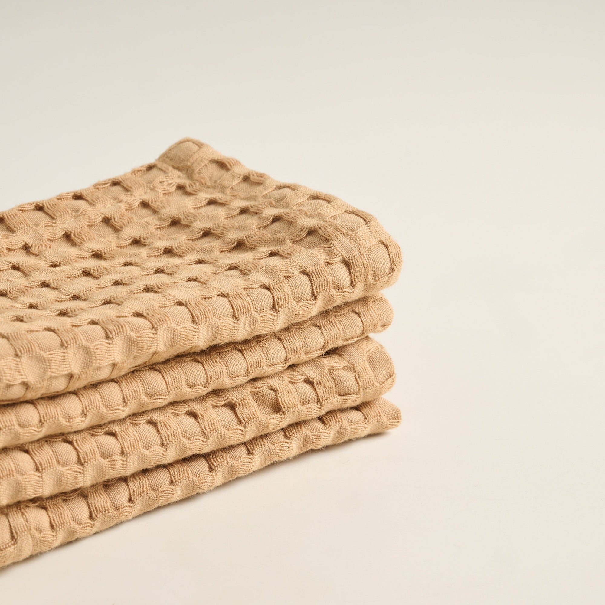 Gold | Cotton Bamboo | Waffle | Face Towel