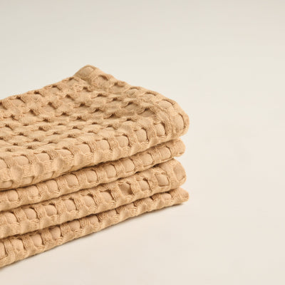 Gold | Cotton Bamboo | Waffle | Face Towel