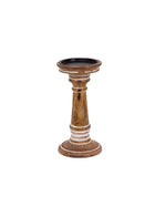 Deheri Candle Stand & Khubani Runner Gift Box (Camel Brown)