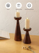 Saddle Candle Stand & Runner Gift Box (Coffee Brown)