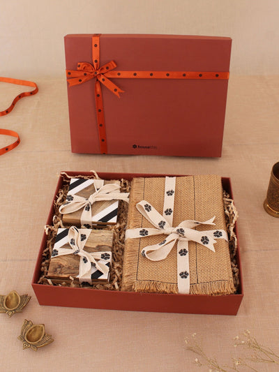 Netrani Coaster & Placemat Gift Box - Multicolor