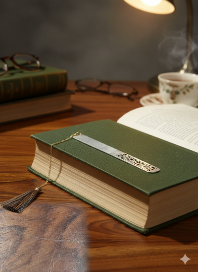 Silver Bookmark with Tassel – Personalized Elegance