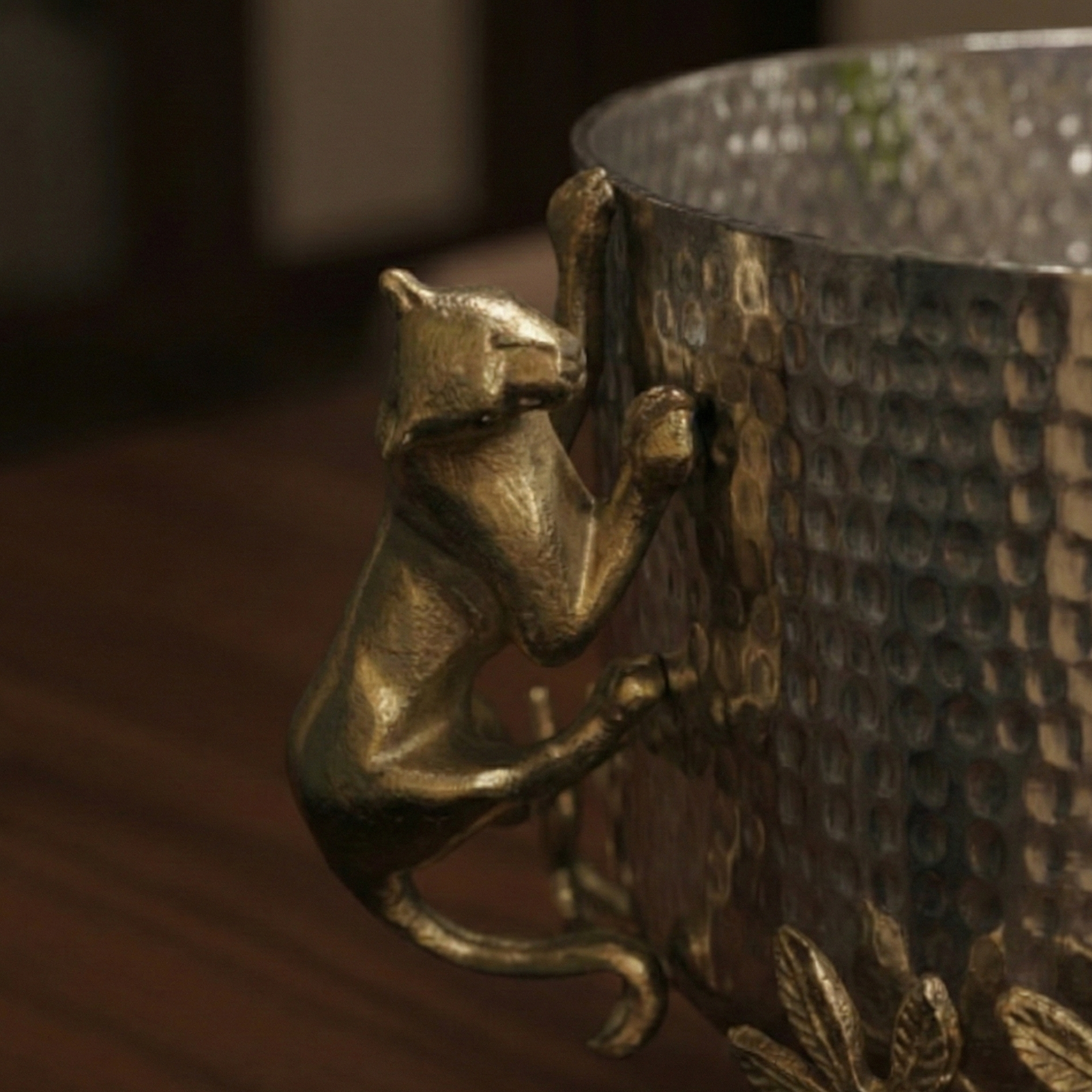 Handmade Luxe - Planter/Urli with Panther